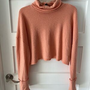 Wild Fable Peach Cowl Neck Sweater